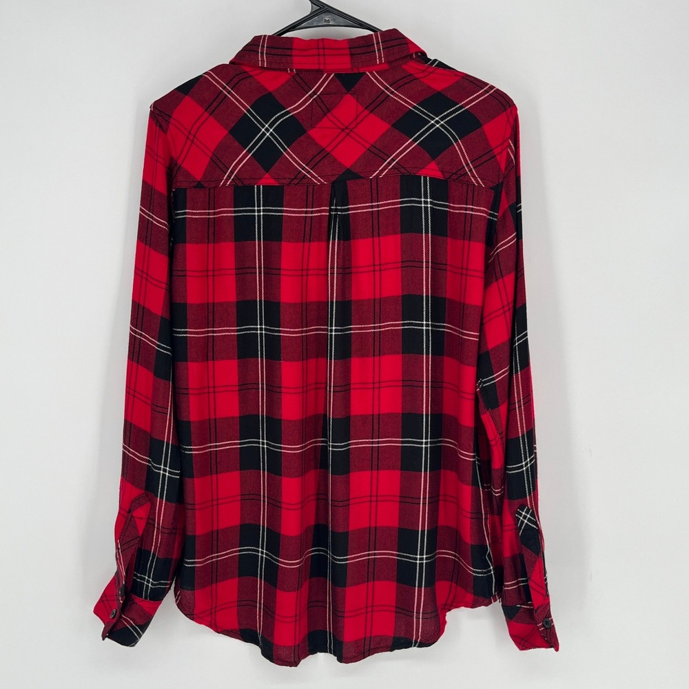Rails Hunter Plaid Shirt SM Red Black Holiday Cozy Y2K Soft Flannel Button Down‎ - Picture 6 of 12